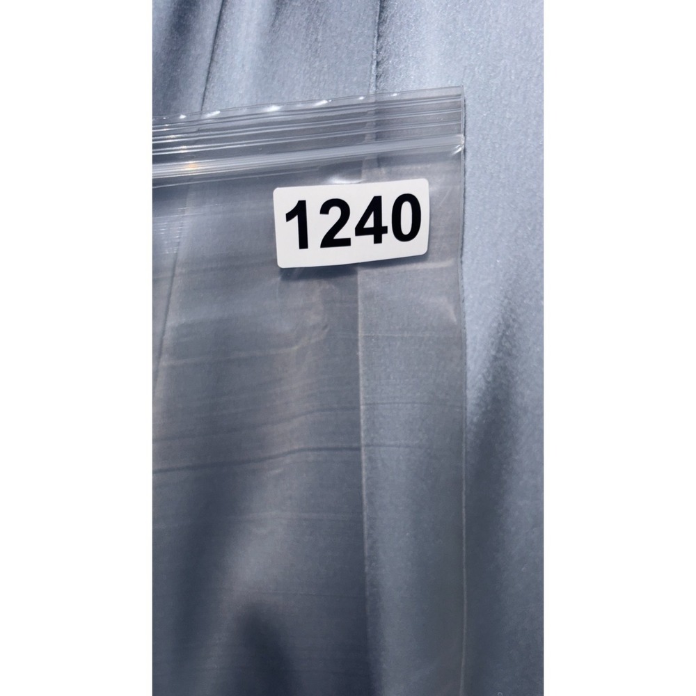 Show Me Your Mumu Jodie Dress Women Medium Steel Blue Luxe Satin Lined Side Slit - Picture 12 of 12